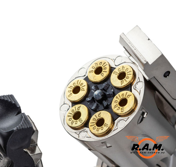 ASG Druckluftrevolver CO2 Schofield 6", NBB, 4,5mm