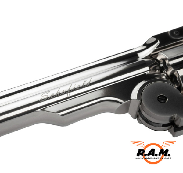 ASG Druckluftrevolver CO2 Schofield 6", NBB, 4,5mm