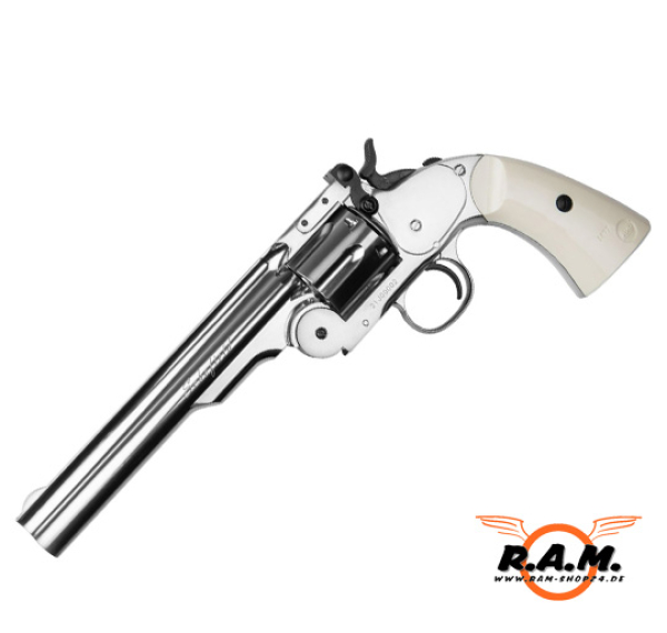 ASG Druckluftrevolver CO2 Schofield 6", NBB, 4,5mm