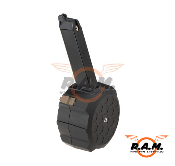 HFC Trommelmagazin für Glock 17 Modelle GBB, 200 Schuss