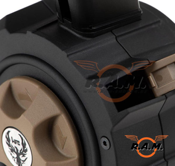 HFC Trommelmagazin für Glock 17 Modelle GBB, 200 Schuss