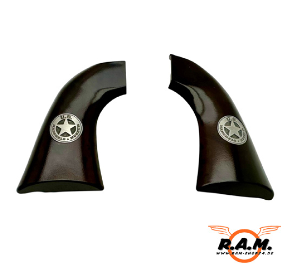 Colt SAA Griffschalen, braun mit "US Marshal "Logo *Rarität*