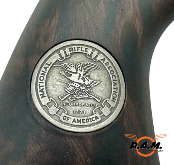 Colt SAA Griffschalen, braun mit "NRA of America "Logo *Rarität*