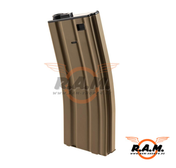 Pirate Arms Magazin M4 Midcap 150rds, Tan