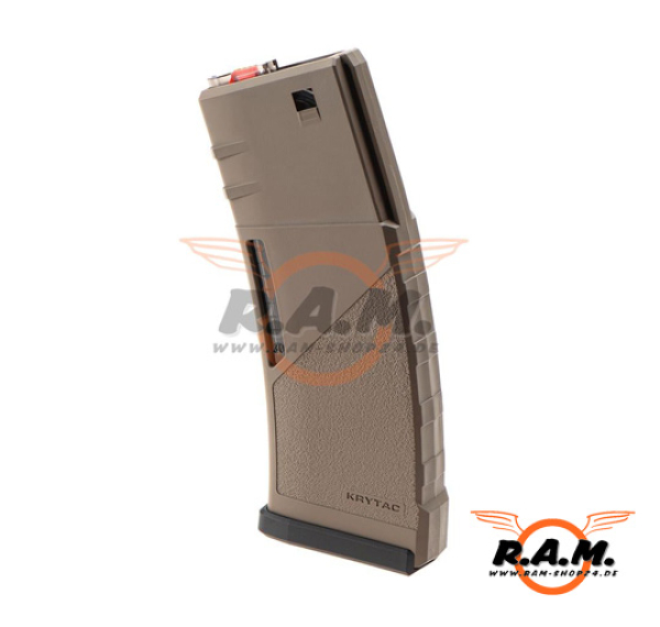 Krytac Polymer Magazine 150rds (AEG Midcap) , Dark Earth