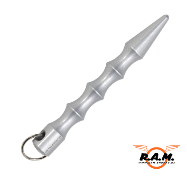 Blackfield Kubotan mit Schlüsselring, silber