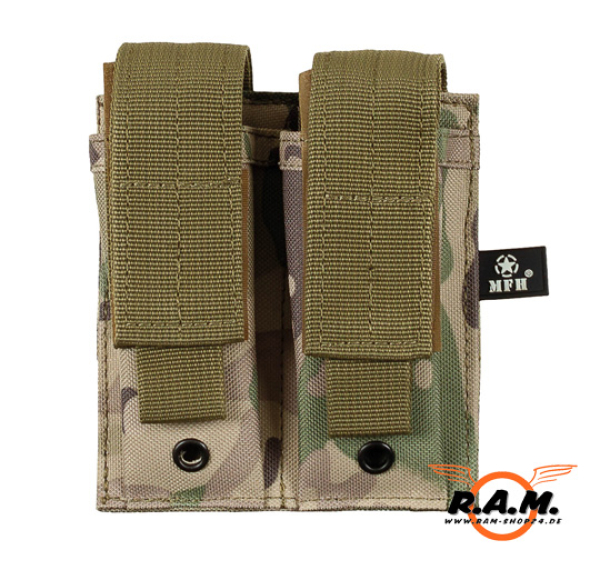 Doppelte MOLLE Magazintasche / Universaltasche klein – Operation Camo