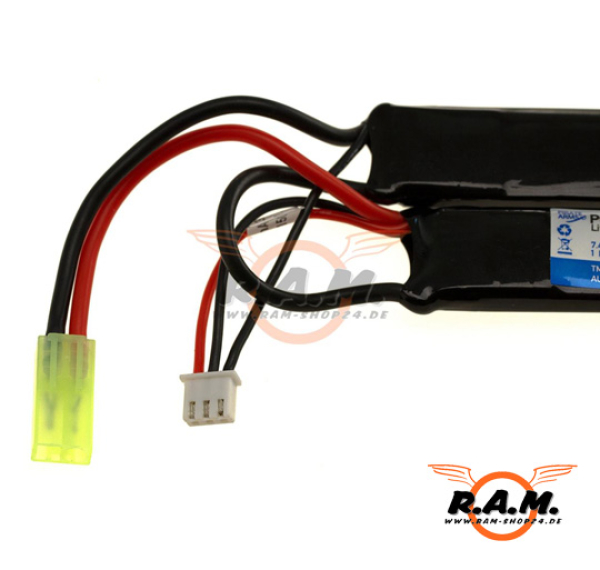 Pirate Arms LiPo Akku 7,4V 1300mAh 20C Twin Type
