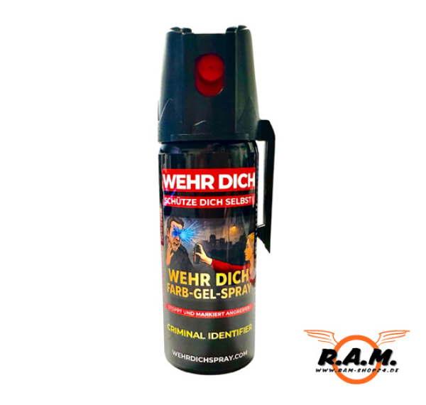 WEHRDICHSPRAY 50 ml Farb-Gel-Spray Blau „Schlumpfspray“