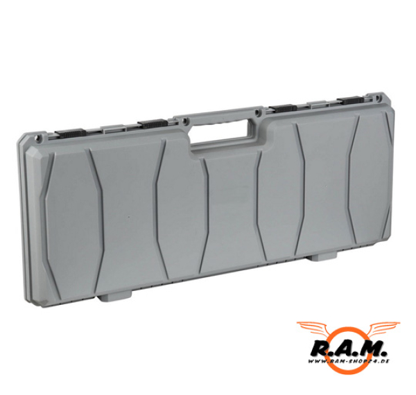 robuster, stoßfester Waffenkoffer, 88cm, grau