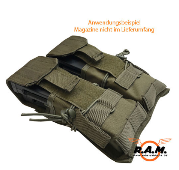 SOLIDCORE - M4 Magazintasche in schwarz für bis zu 4 M4 Magazine