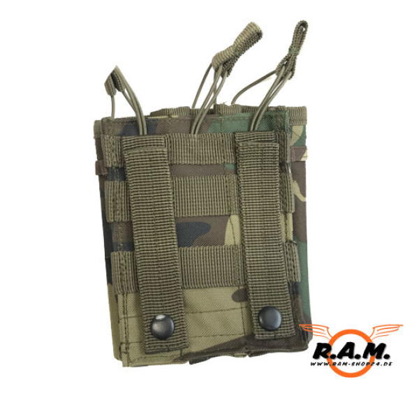 Molle Pistolen Magazintasche dreifach in Woodland von SOLIDCORE