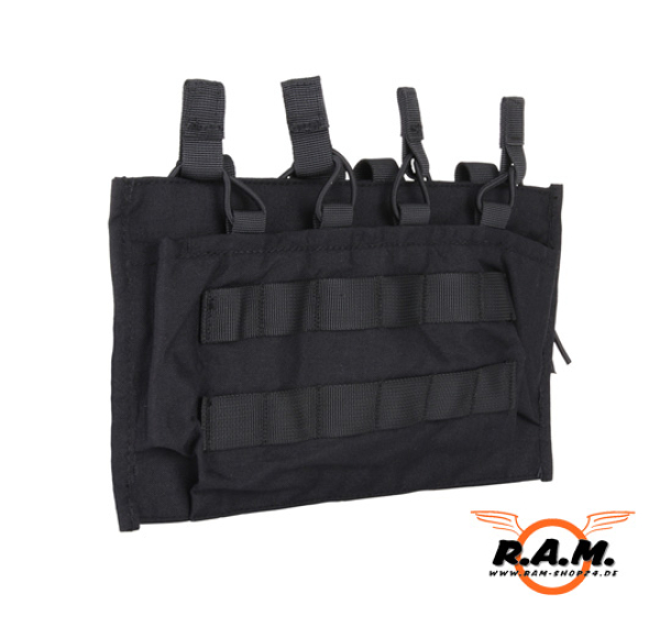 Solidcore 4er Molle Magazintasche für M4 Magazine, schwarz