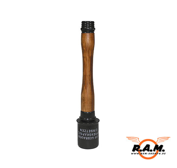 Deko-M24-Stielhandgranate aus Holz, 35cm