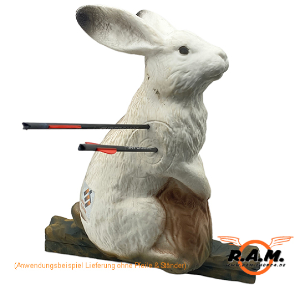 3D Ziel Hase von ELEVEN TARGETS für Bogen / Armbrust / Compound
