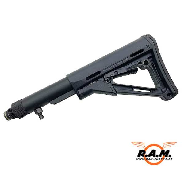 MAGPUL PTS MOE Schaft (original Magpul) inkl. R-Tube Remote Line schwarz