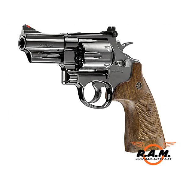 CO2 Revolver Smith & Wesson M29 3" cal. 4,5mm (.177) BB, hochglanzbrünierT