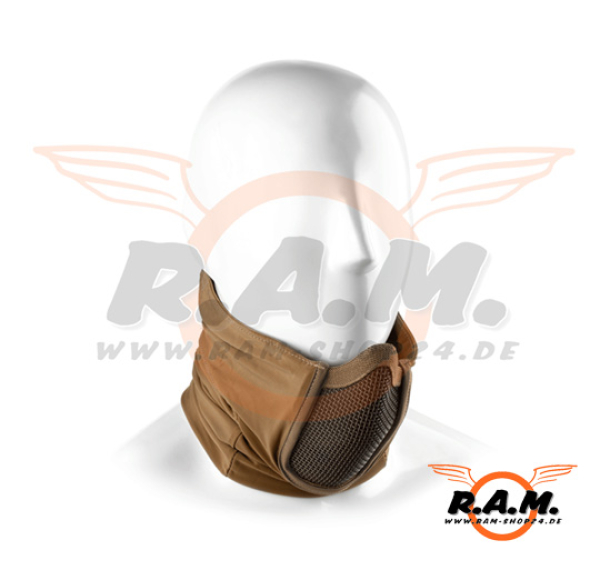 Mk.III Steel Half Face Maske, Tan