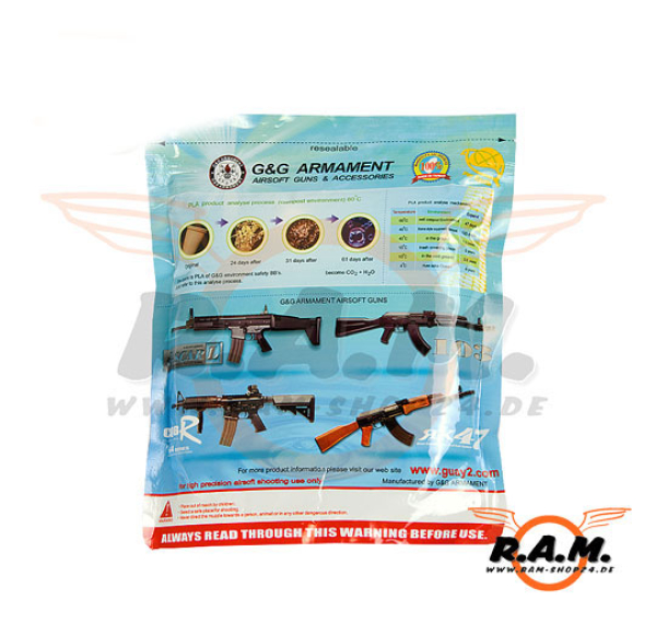 G&G Bio 0.25g 1kg Pack (4000Stk), weiss