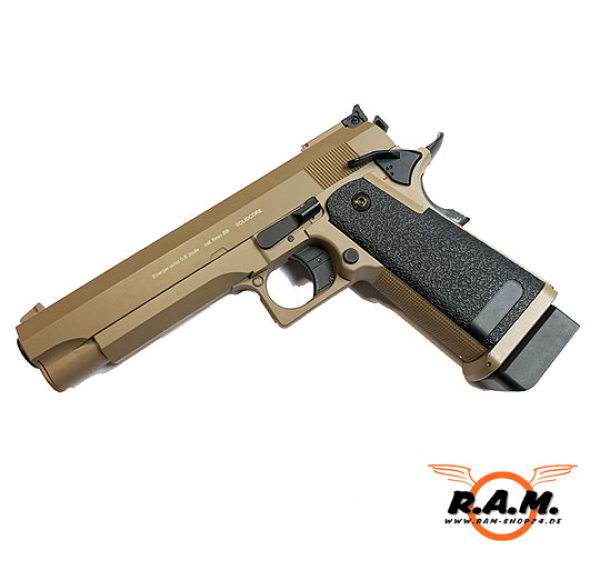 Softairpistole Cyma CM128 AEP, Tan (0,5 J) ab 14 Jahren