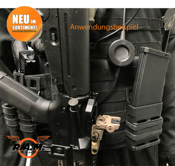 TM4 SOLIDCORE Molle Mag Pouch deluxe in schwarz
