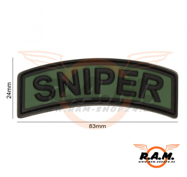 Sniper Tab Rubber Patch, Forest