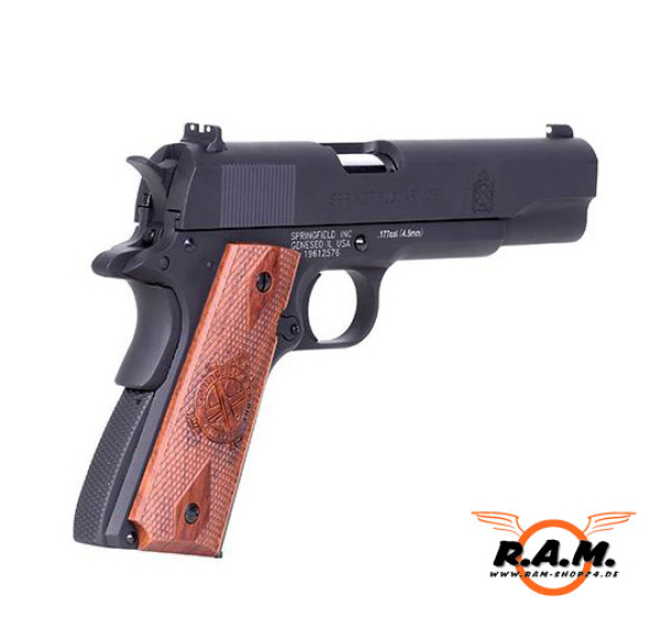 Springfield 1911 Mil-Spec cal. 4.5mm BB (.177), schwarz