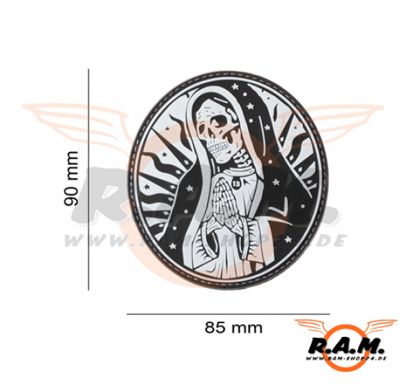 3D - Santa Muerte Rubber Patch - SWAT