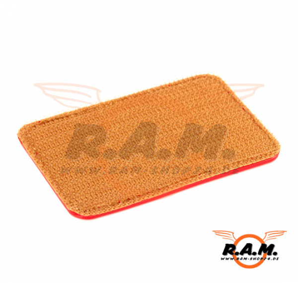 3D - Keep Calm EDC Rubber Patch - rot