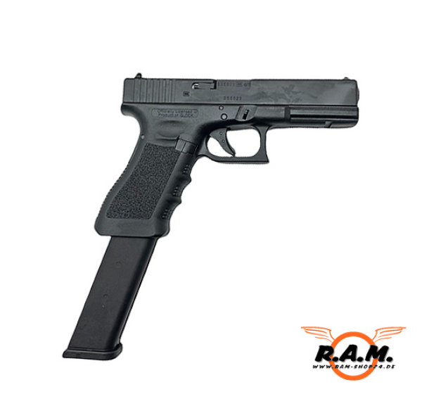 Airsoftpistole GLOCK 18C 6mm BB, Gas, schwarz