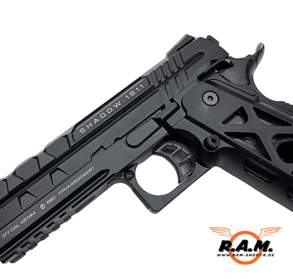 NX1911 Shadow CO2 Blowblack cal. 4.5mm BB (.177), schwarz