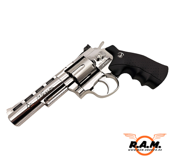 Dan Wesson 4" Silber CO2 Airsoft Revolver 6 mm BB – Vollmetall