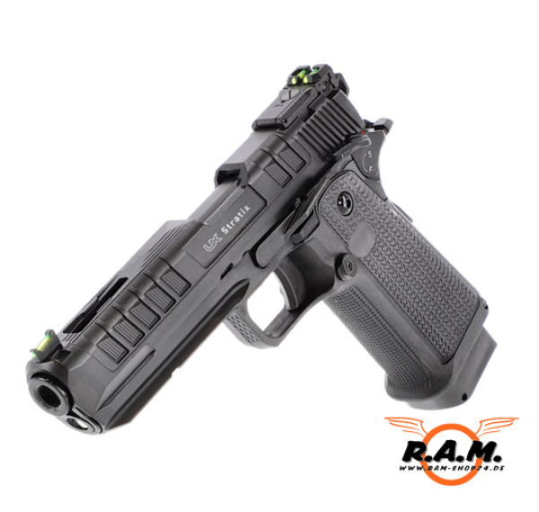 UX Stratix 4,5 mm BB (.177) – CO₂ Luftpistole 3,0 J, Shoot-Up einstellbar, Blowback