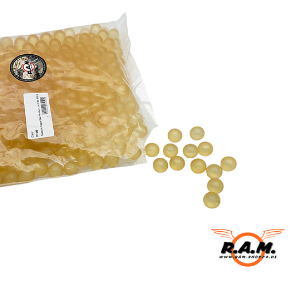 500 Schuss (1 Beutel) Clear Paintballs Tomahawk cal. 0.68