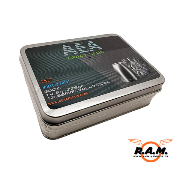 GoGun / AEA Exact Slug Cal .50 (.495) Hollow Point – 30 Stk für z.bsp. Megalodon