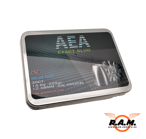 GoGun / AEA Exact Slug Cal .50 (.495) Hollow Point – 30 Stk für z.bsp. Megalodon