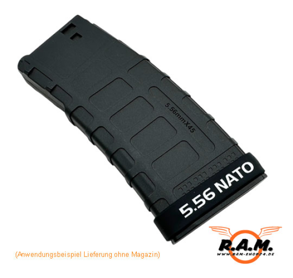 Magazinmarkierungsband 5.56 Nato schwarz / weiss