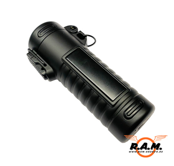 Feuerzeug Tröber Atomic X-Spark aufladbar, schwarz