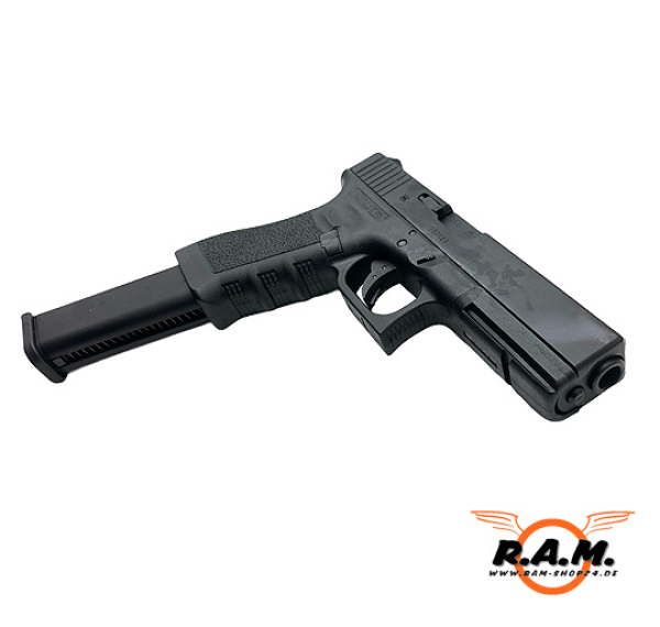 Airsoftpistole GLOCK 18C 6mm BB, Gas, schwarz