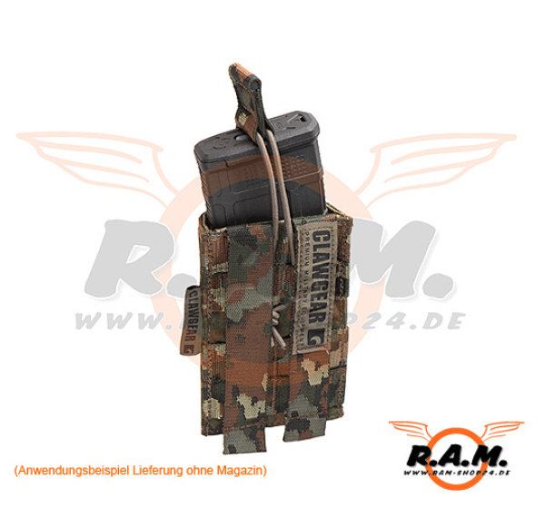 CLAWGEAR 5.56mm Open Single Mag Pouch Core, flecktarn
