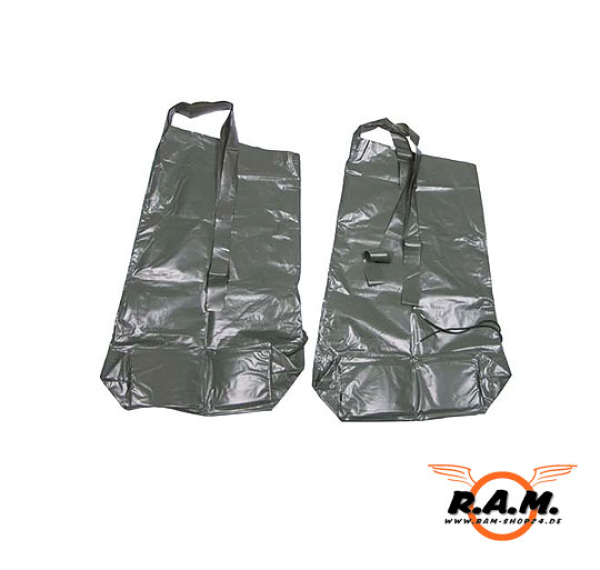 Regenanzug mit Beinlingen, PVC, oliv, Einheitsgröße