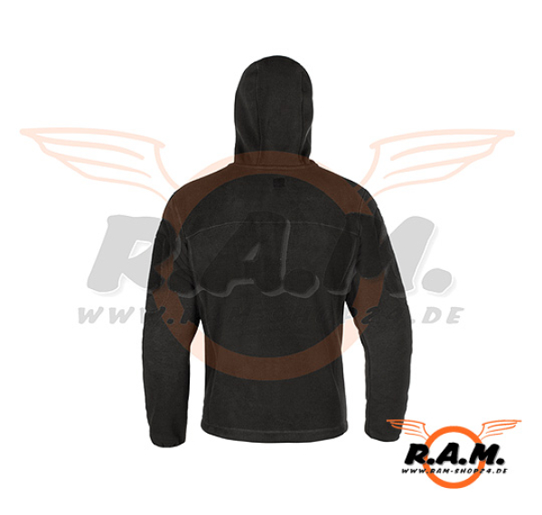 Fleece Hoodie Milvago, schwarz