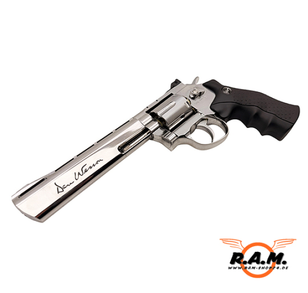 Dan Wesson 6 Zoll CO2 Revolver 4,5 mm BB Silber
