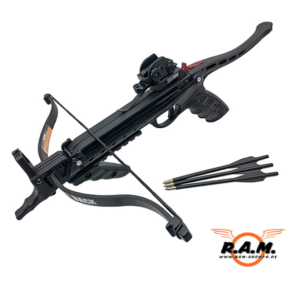Repetier Armbrust Pistole RED BACK RTS 80 LBS im Set