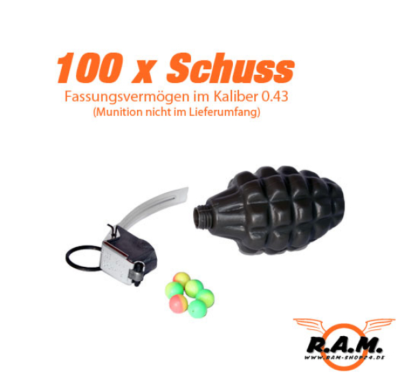 Dekogranate Behälter MK2, oliv (Ersatz Munitions Behälter) 100 Schuss