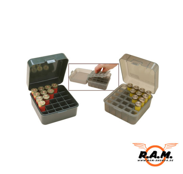 25 Schuss Shotshell Box für CAM870 Hülsen oliv