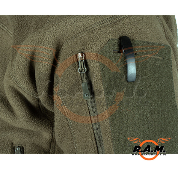 Fleece Hoodie Milvago, oliv