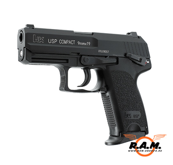 Softairpistole Heckler & Koch USP Compact, 6mm Gas, BB