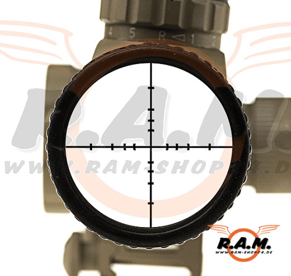 8-32 x 50 E-SF Sniper Rifle Scope Dark Earth