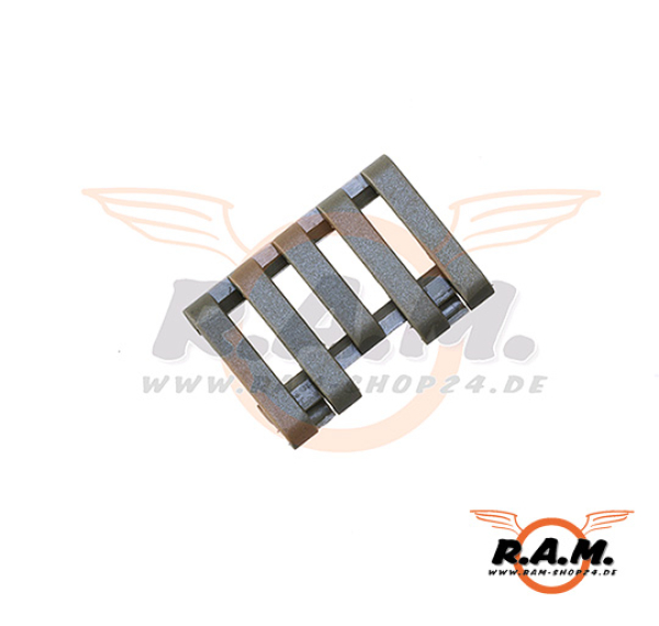 5-Slot Rail Cover with Wire Loom FOL (Element)